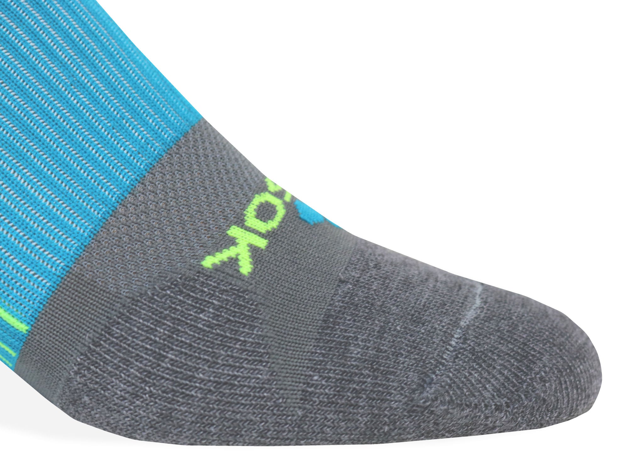 Grey & Blue Hyper Stripe Crew (1 pair pack)