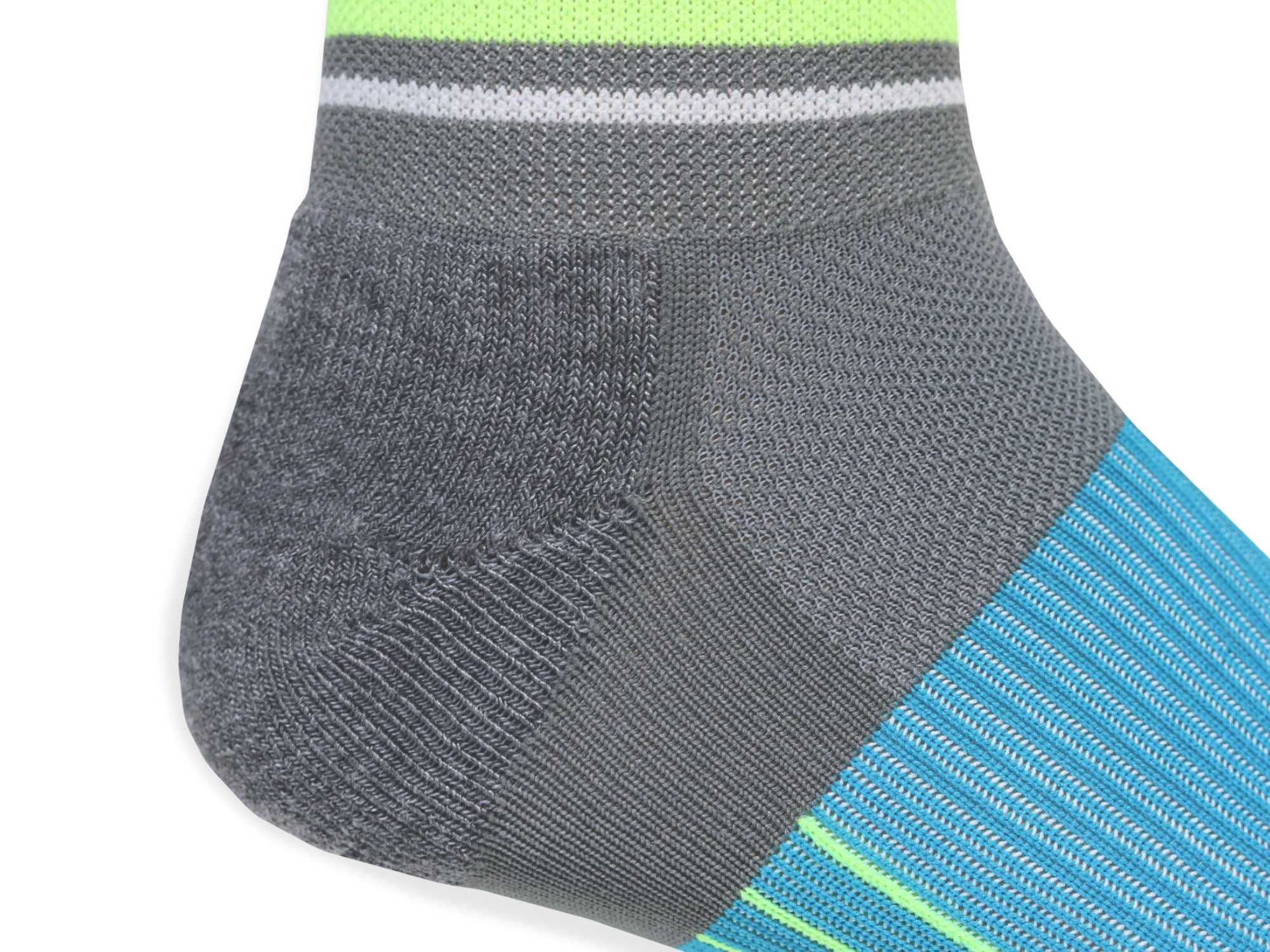 Grey & Blue Hyper Stripe Crew (1 pair pack)