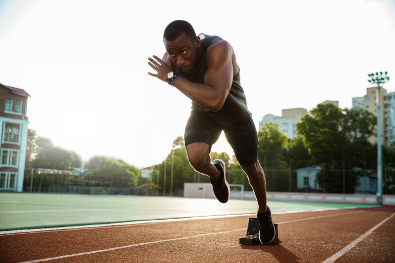 Young strong runner