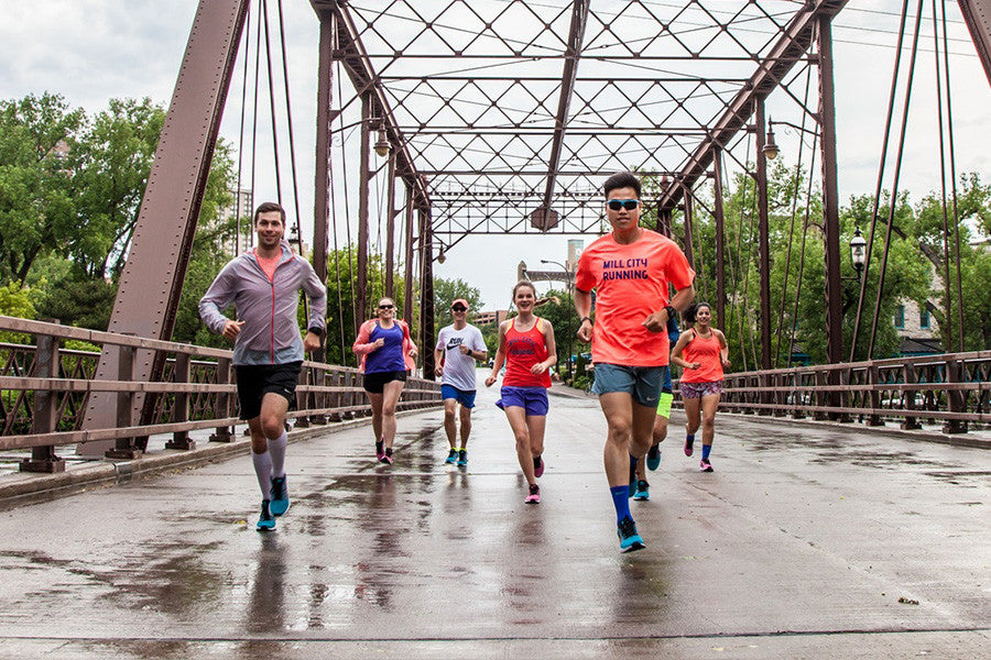 Running across a bridge