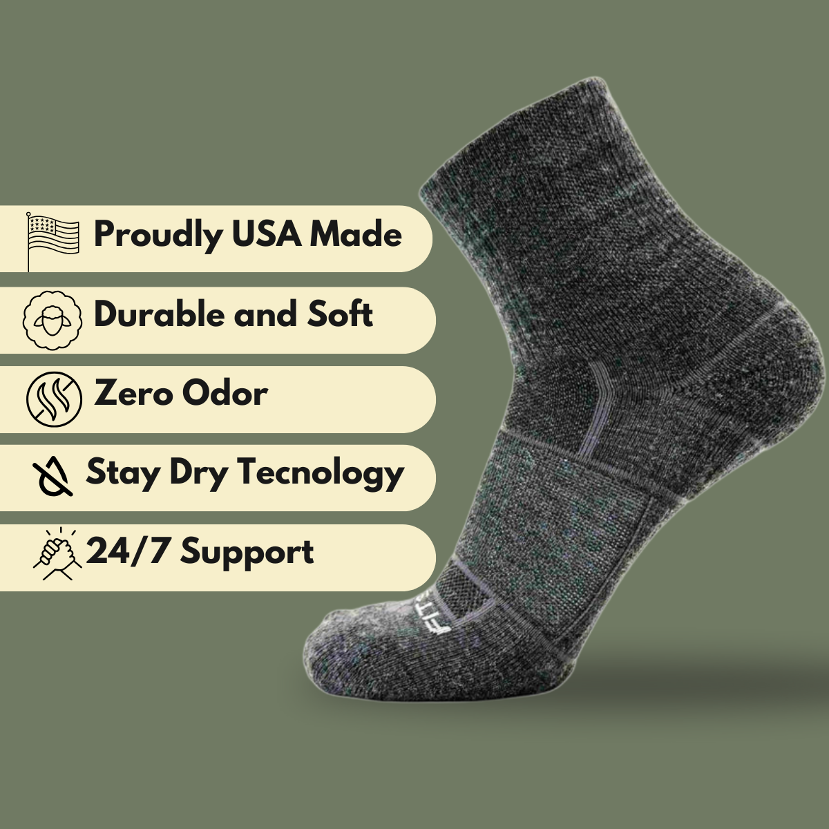 ISW Isolwool®Mid Calf Crew (3 pair pack)