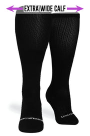 Black OTC Compression Socks (Standard & Extra Wide)