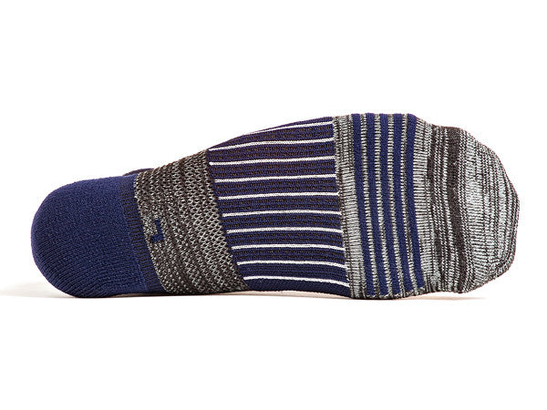 Q5 No Show Charcoal-Navy (1 pair pack)