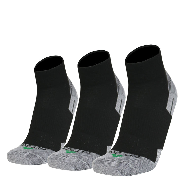 CX3 Quarter Black (3 pair pack)