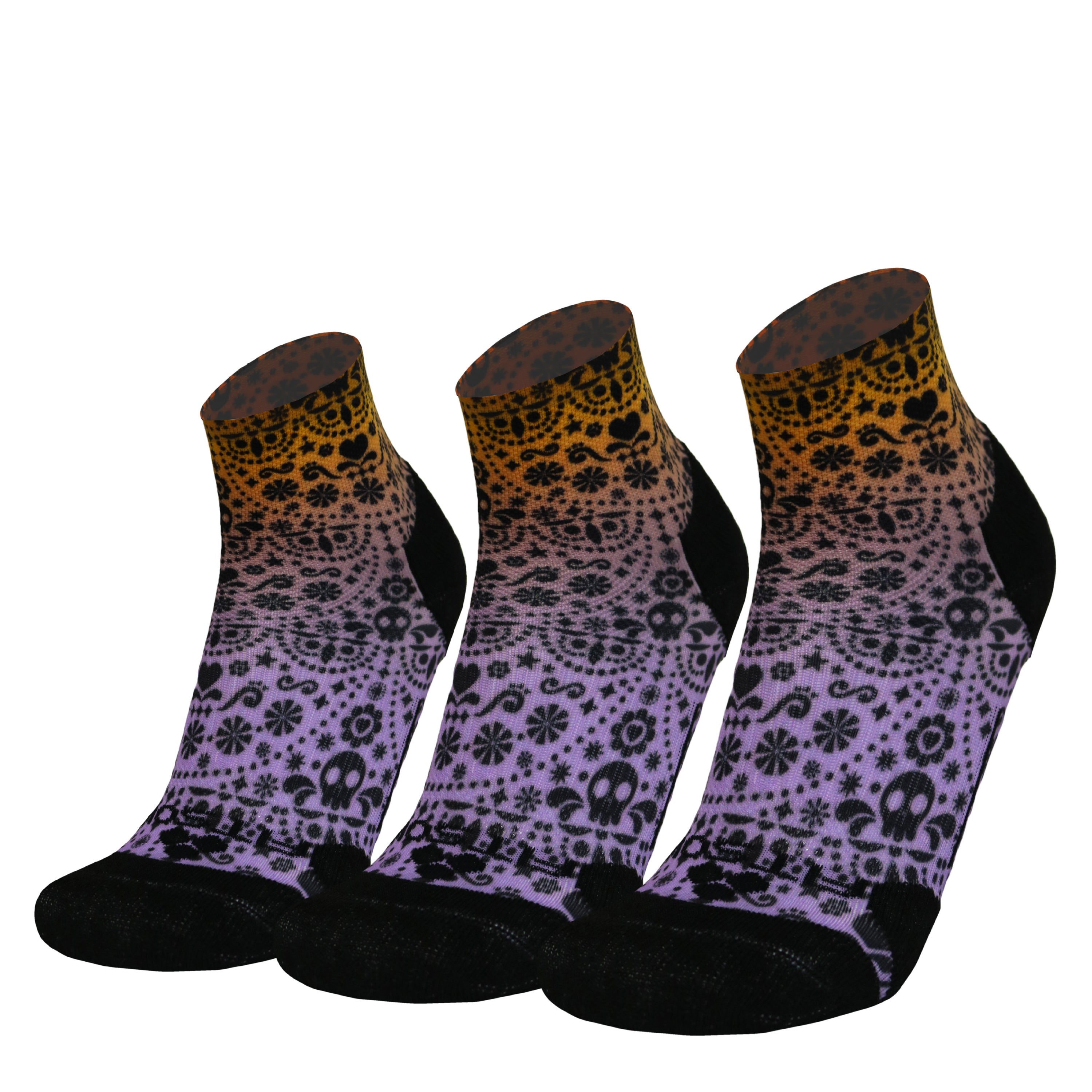 Skull Ombre Quarter 3 Pack