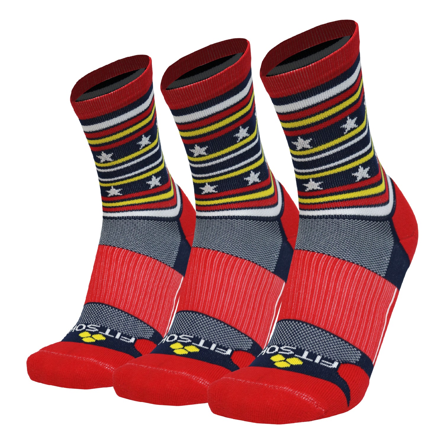 Stars & Stripes Crew (3 pair pack)