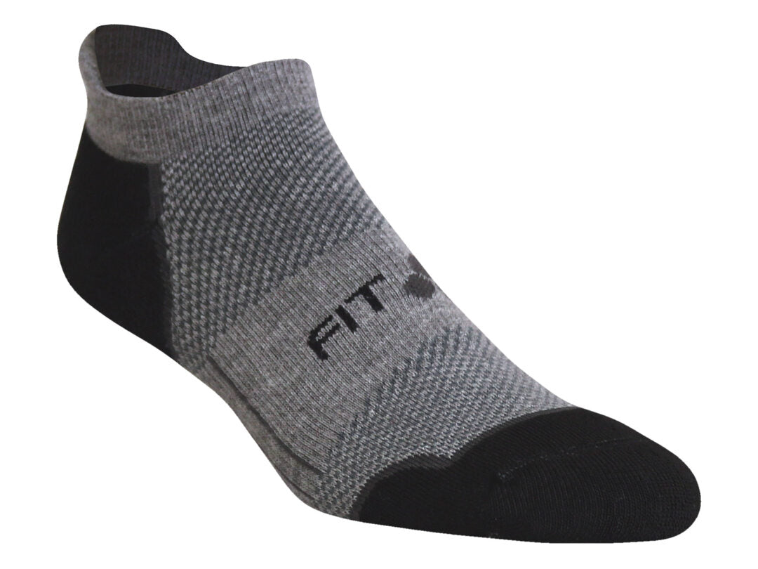 SR8 Mid-Weight Tab (Gray & Black) Runner Socks