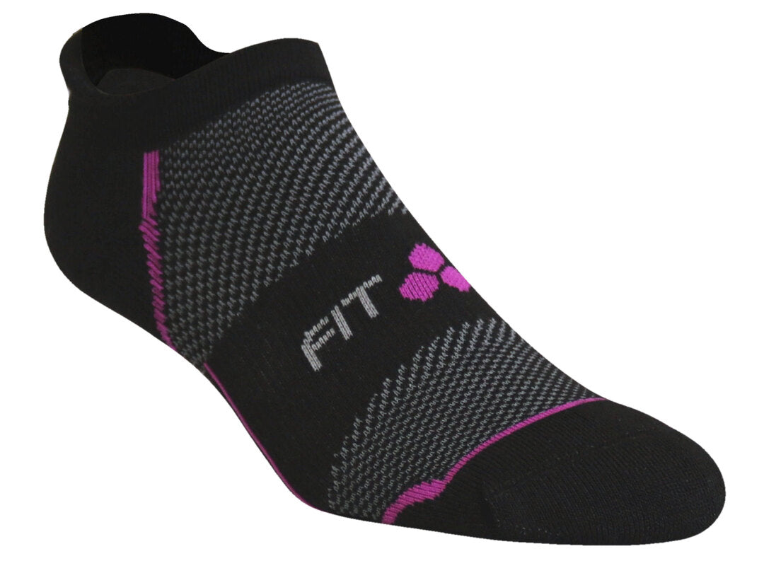 SR8 Mid-Weight Tab (Black & Berry) Runner Socks