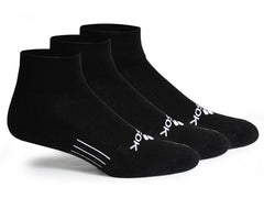 CF2 Cushion Quarter Black (3 pair pack)
