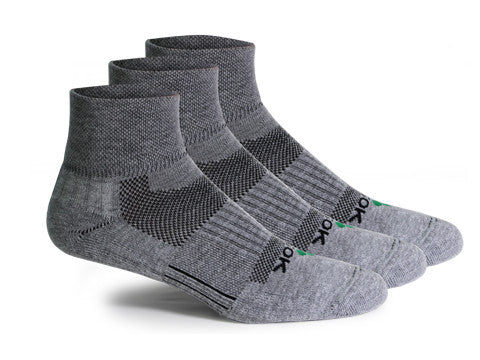 CF2 Cushion Qtr Gray (3 pair pack) - Fitsok.com